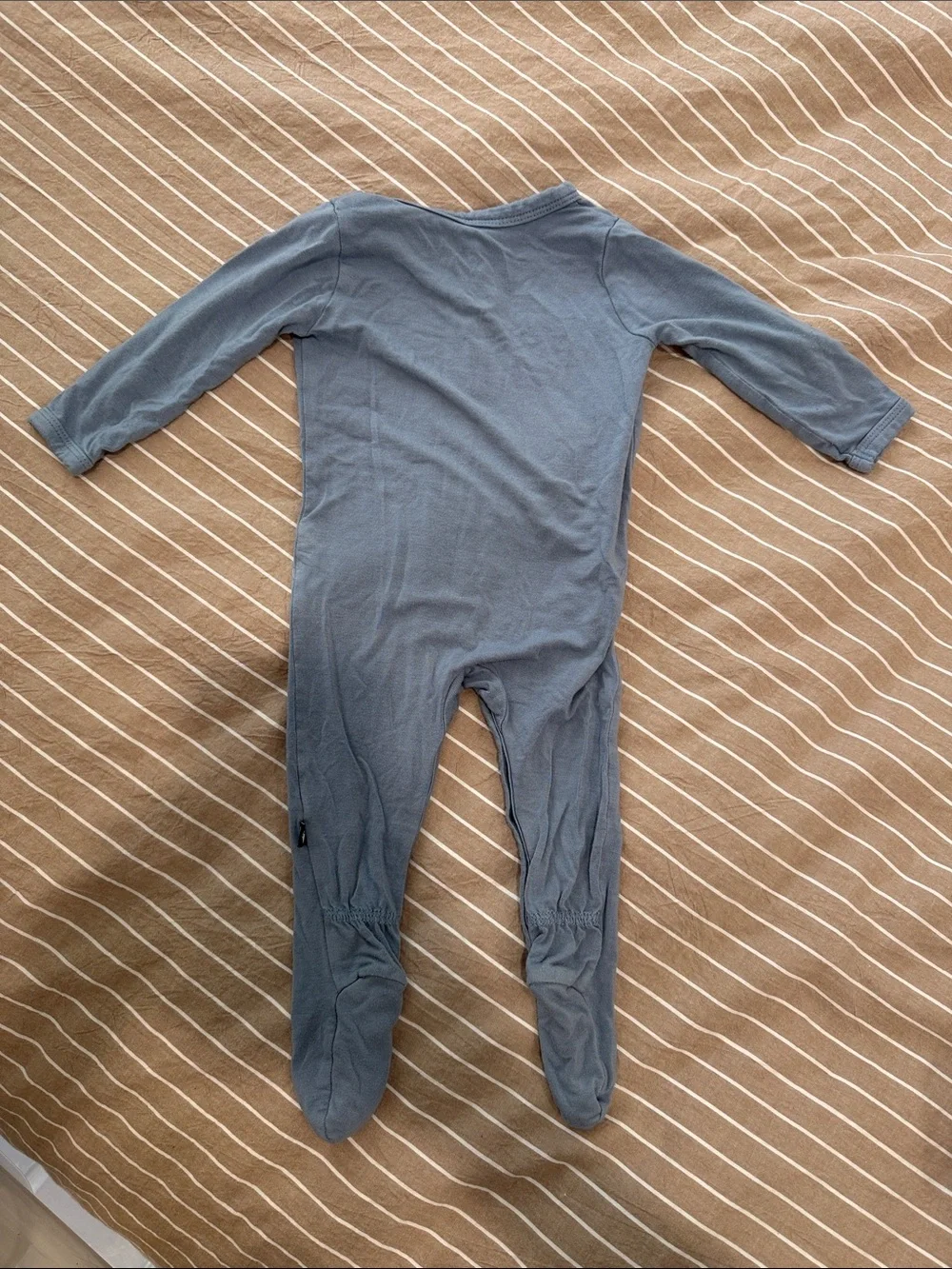Kyte BABY Soft Slate Blue Footed One-Piece